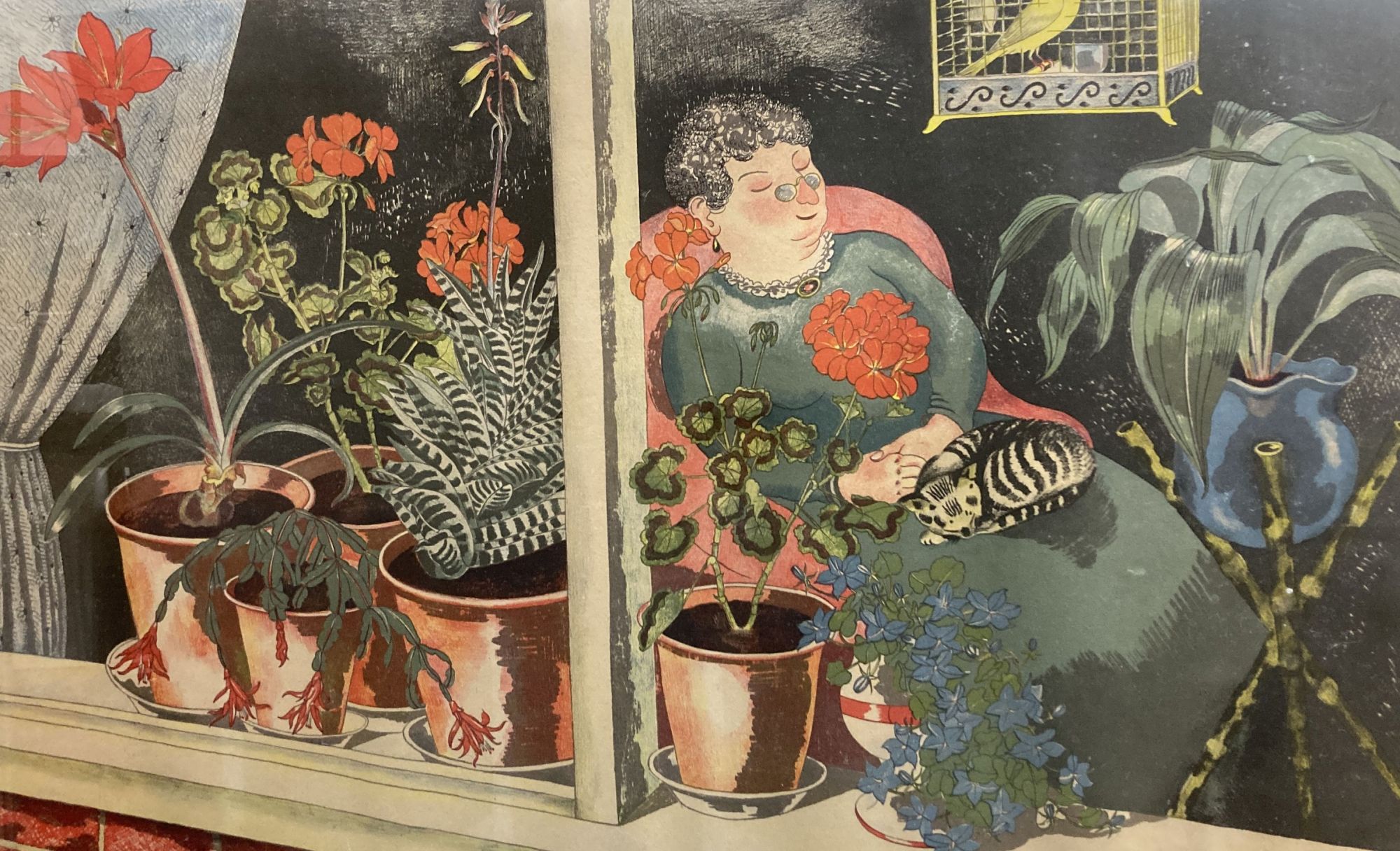 John Nash, Print for Schools, Window Plants (SP4), 49 x 76cm